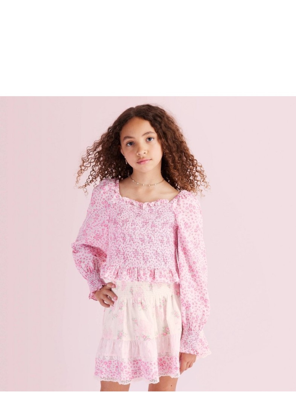 Matching Set! LoveShackFancy Roseheart Top w/ Clara Blooming Bows Skirt- 8 NWT